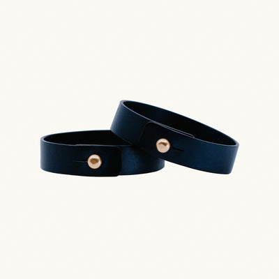 Leather Bracelet | Navy