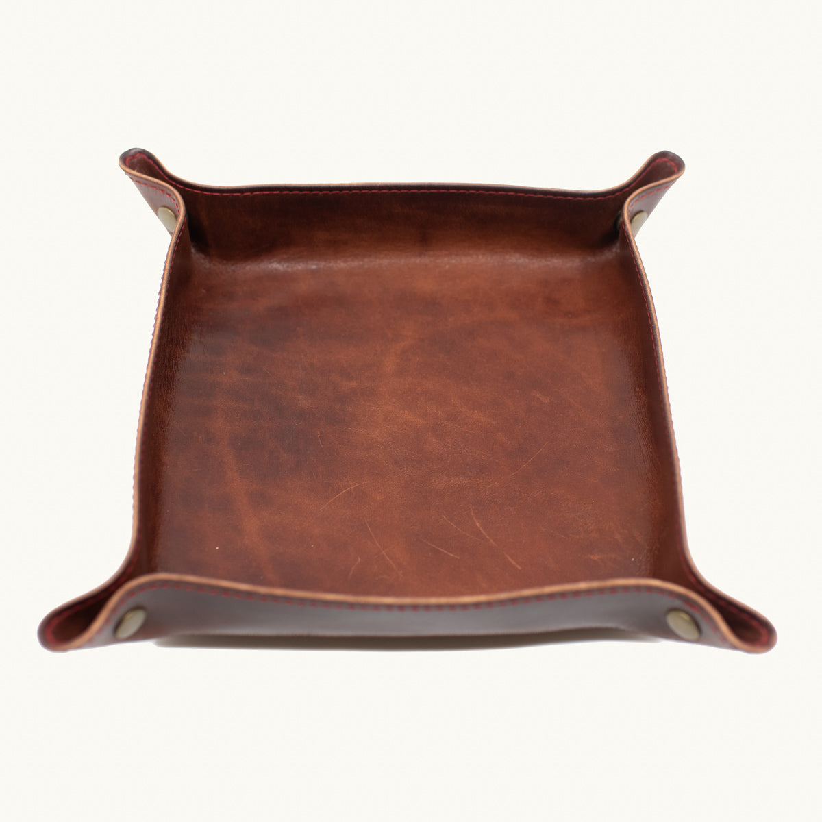 Leather Valet Tray | Medium Brown